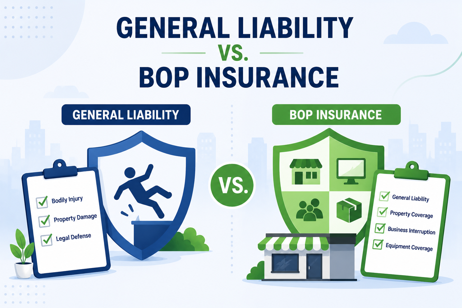 General Liability Vs BOP Insurance - InsuranceBlip